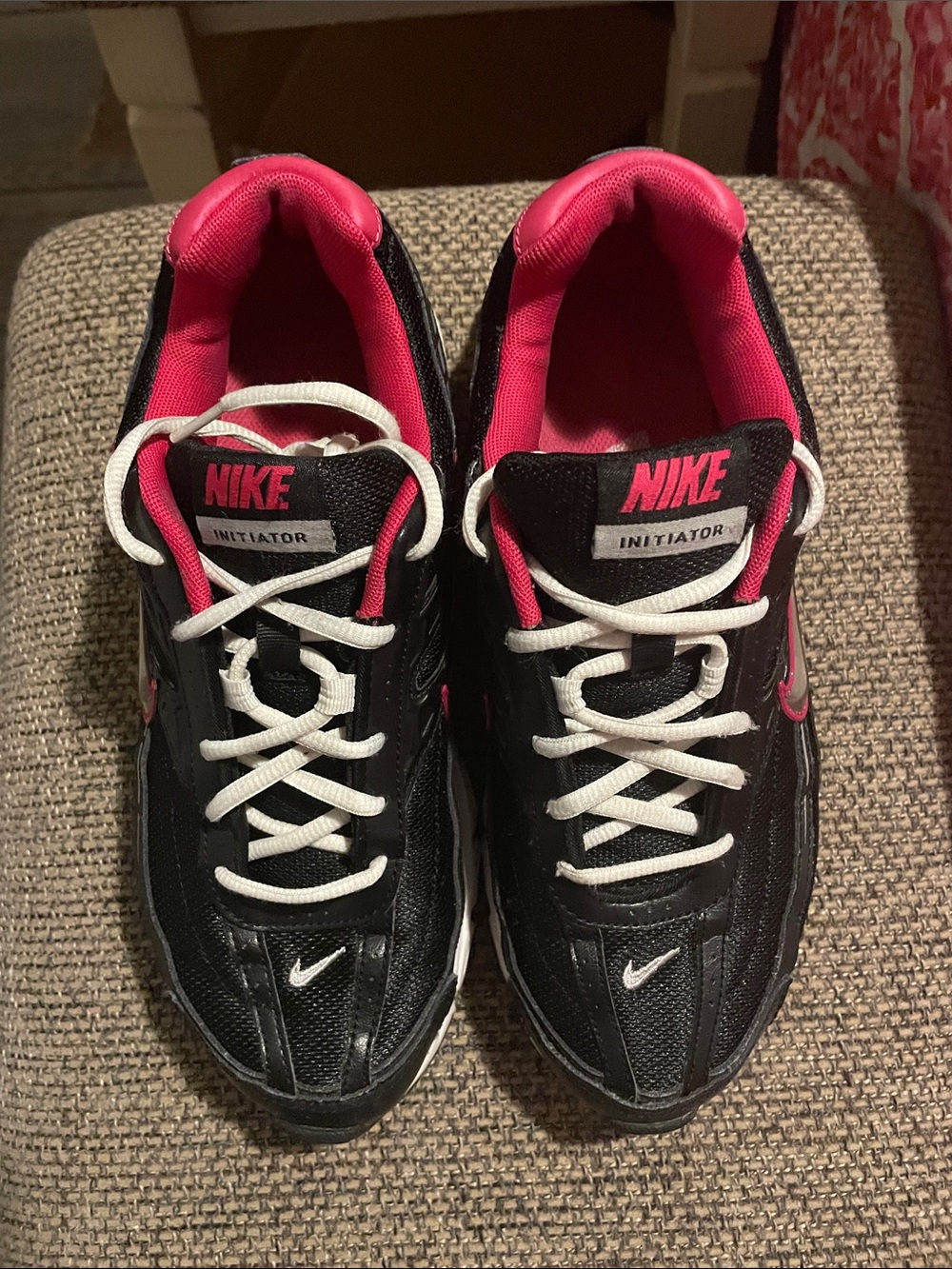 Nike Initiator Black & Pink Women's Athletic Sneakers